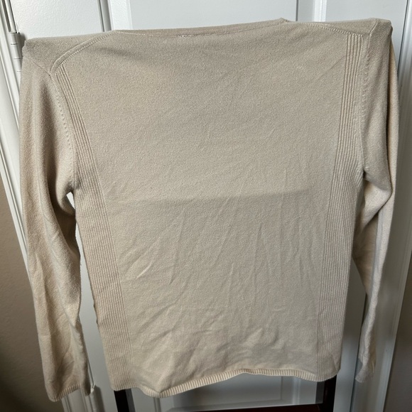 Cream Zip-Up Cardigan - Picture 4 of 4